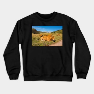 Italian Alpine Cows Crewneck Sweatshirt